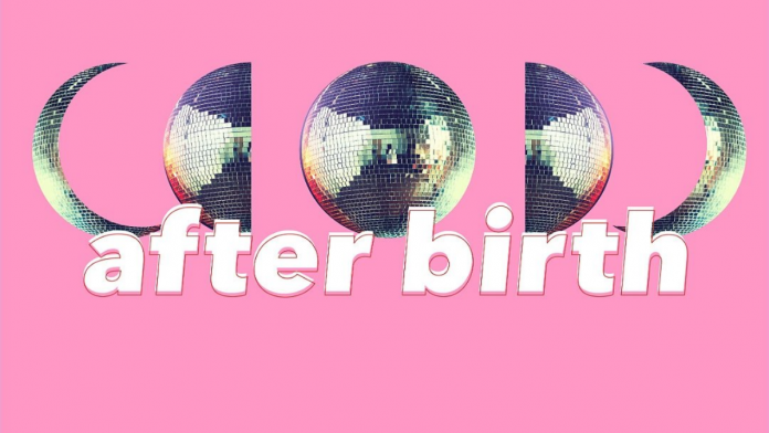 Lead image. Square with 'afterbirth' text after birth featured image