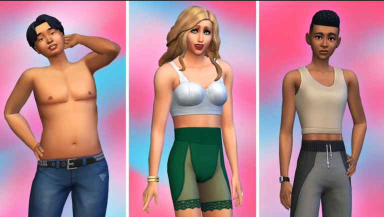 Sims 4 Adds Options Such as Medical Wearables, Binders and Top Surgery Scars